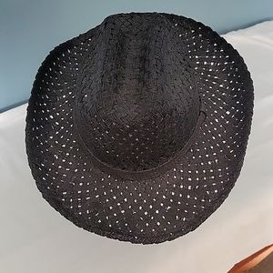 Blue Medium Western Black Hat